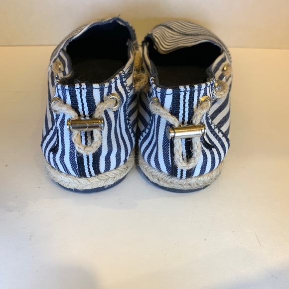 Nautica Espadrille Slip-ons Flats Navy Blue/white - Picture 4 of 6